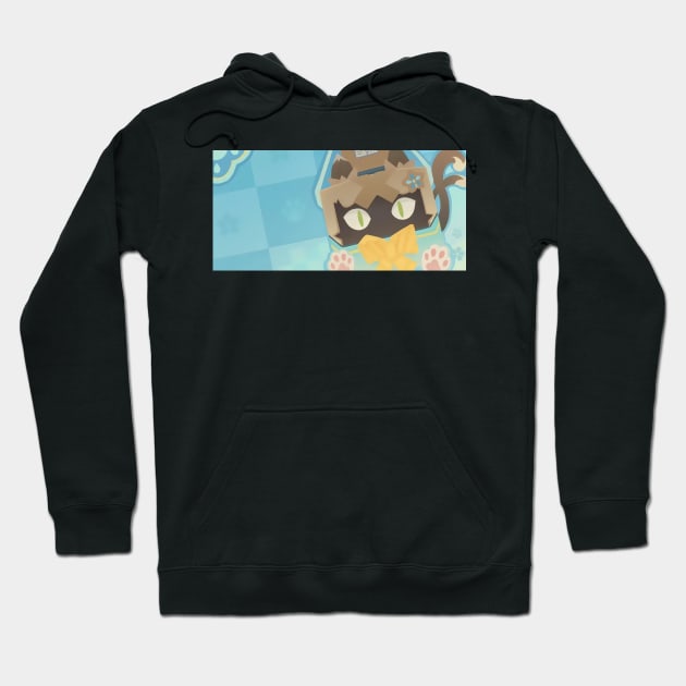 Genshin Impact Kirara: Neko Box Namecard Hoodie by kazatodoesart